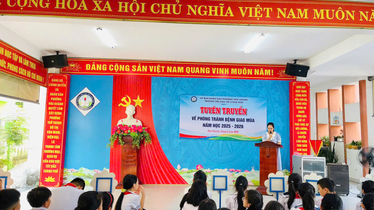 Tuyên truyền phòng tránh bệnh giao mùa cho học sinh